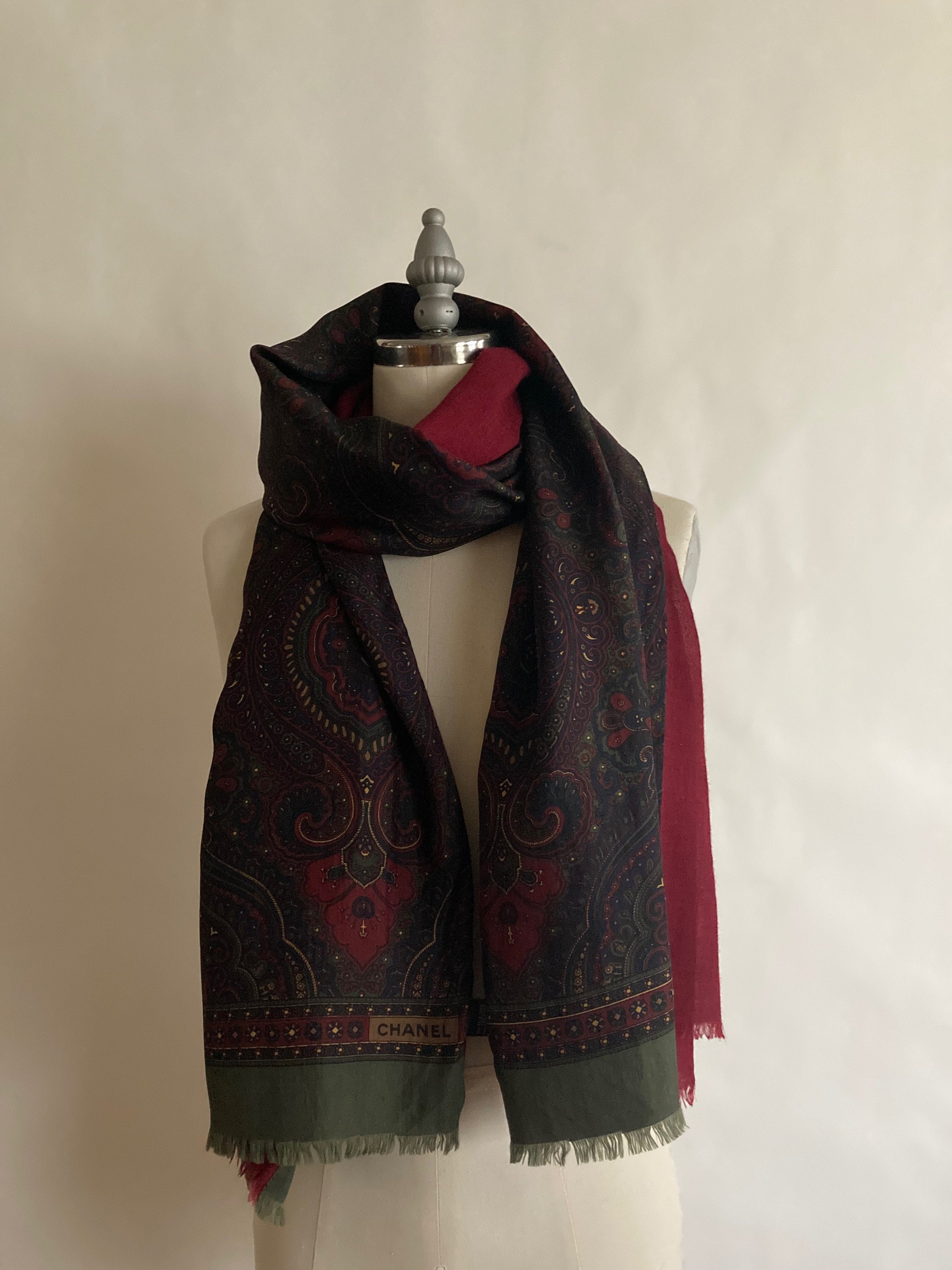 CHANEL Red Scarves & Wraps for Women with Vintage for sale