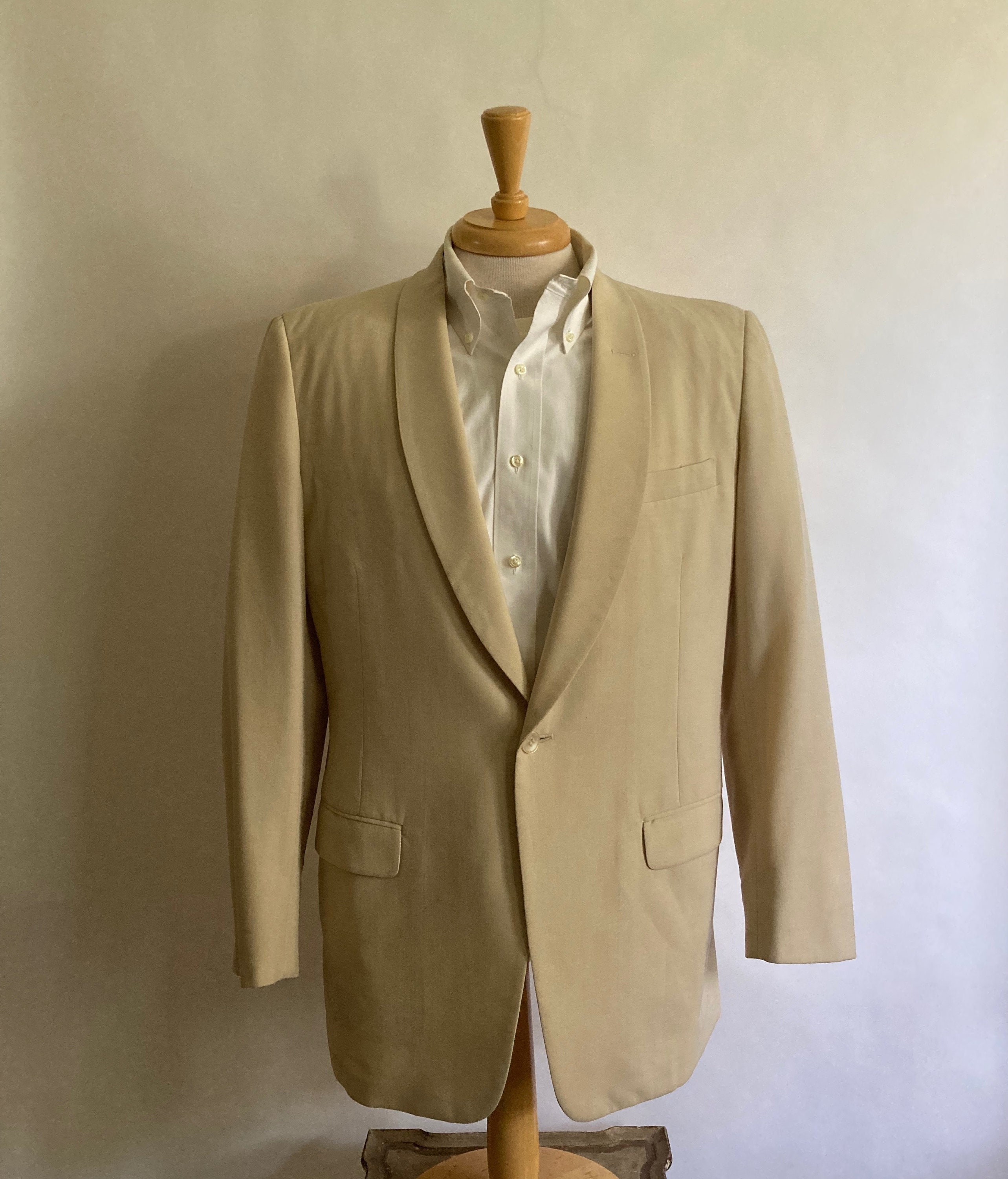 〜40s french vintage linen sack coat 1930's ecru linen cotton 4 button sack coat - フレンチ