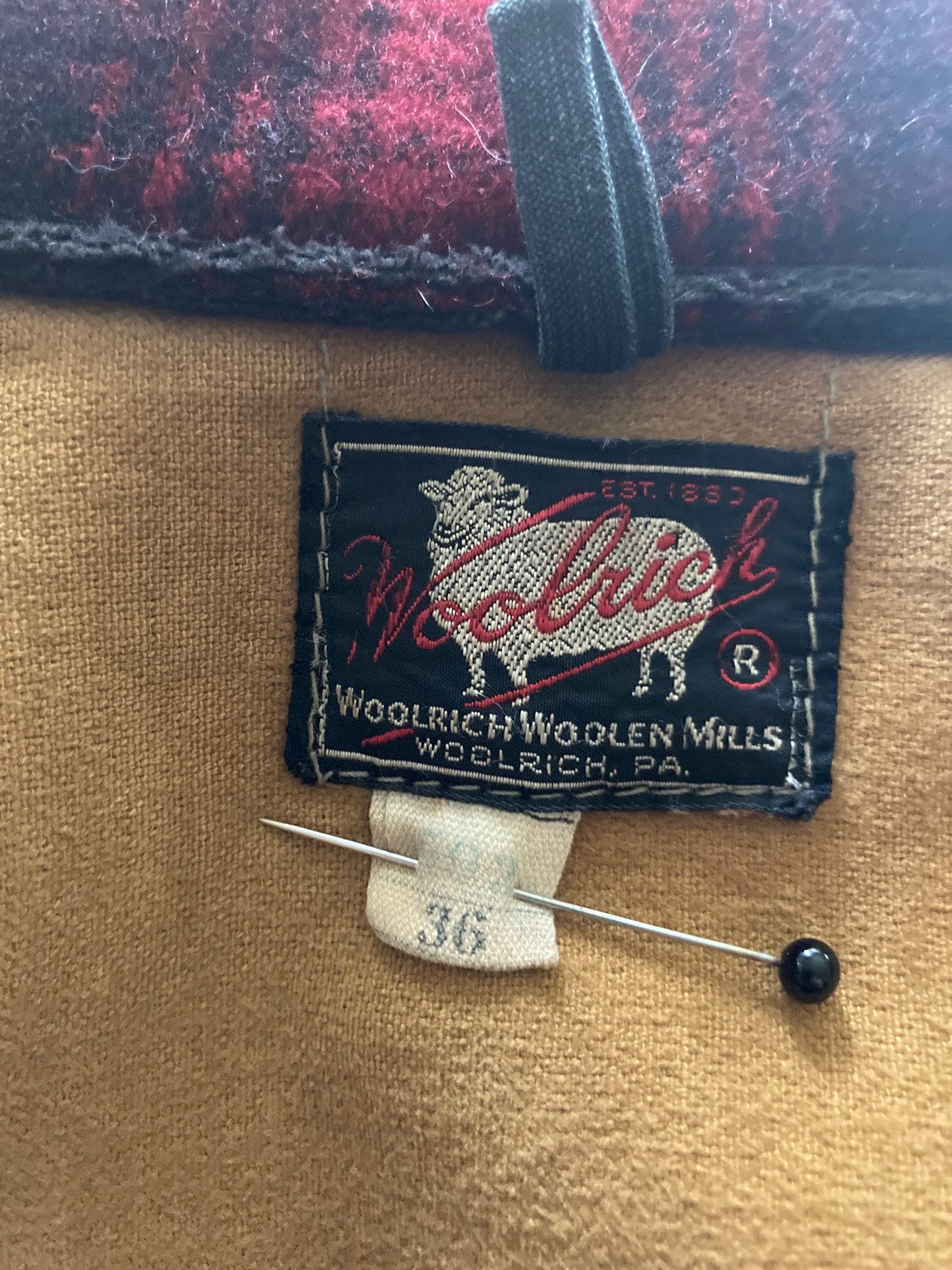 1940s/1950s Woolrich Red Mackinaw Coat/hunting Jacket/vintage
