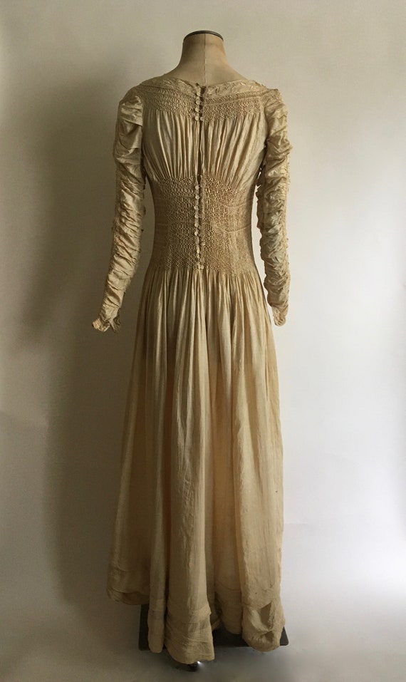 Early 1900s Liberty of London Silk Embroidered Sm… - image 7