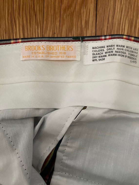 Pantalon Dress Vintage Brooks Brothers Laine Noir - 42/34 - Fabriqué USA