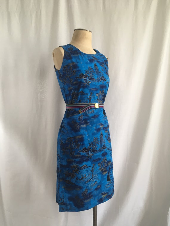cobalt shift dress
