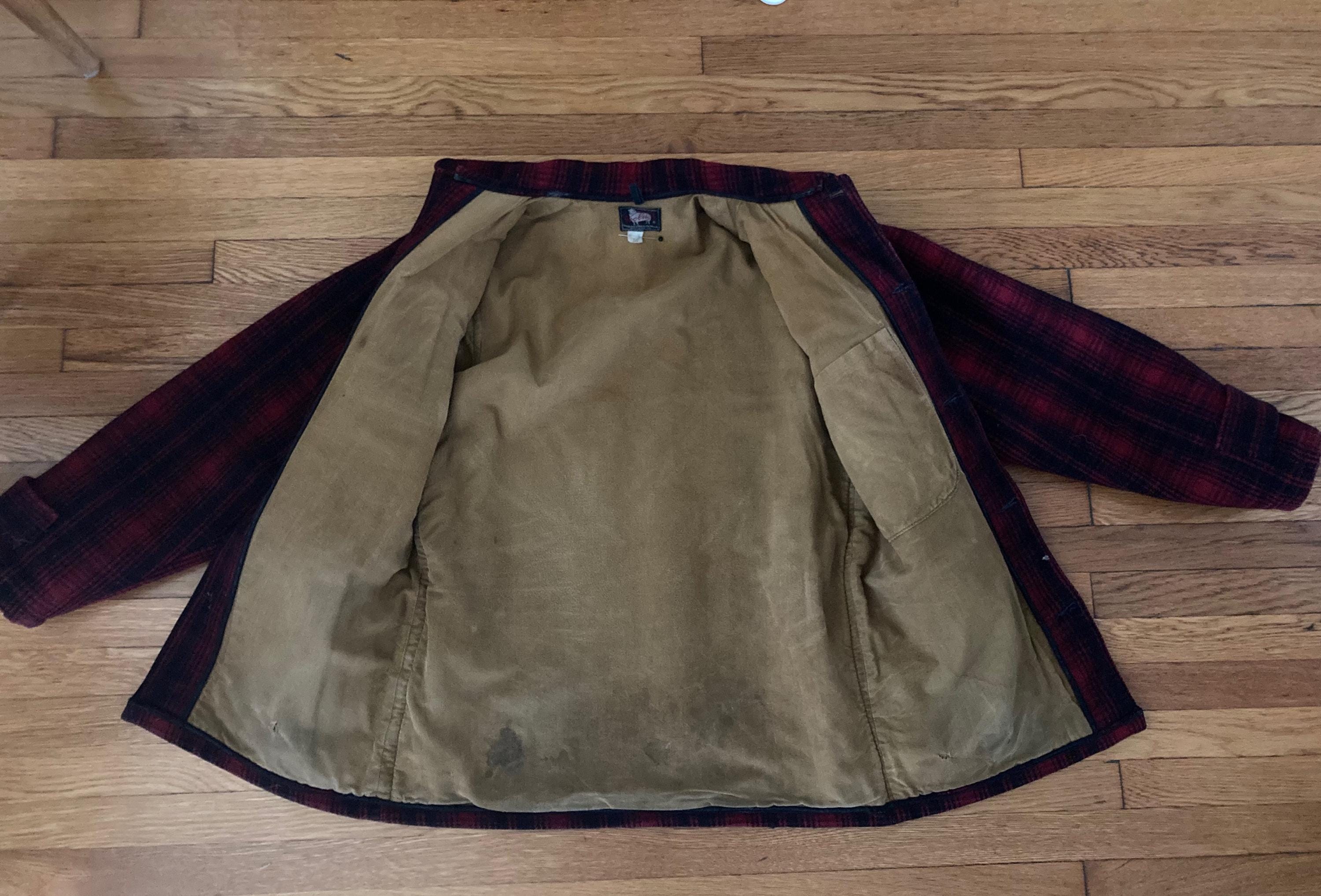 1940s/1950s Woolrich Red Mackinaw Coat/hunting Jacket/vintage