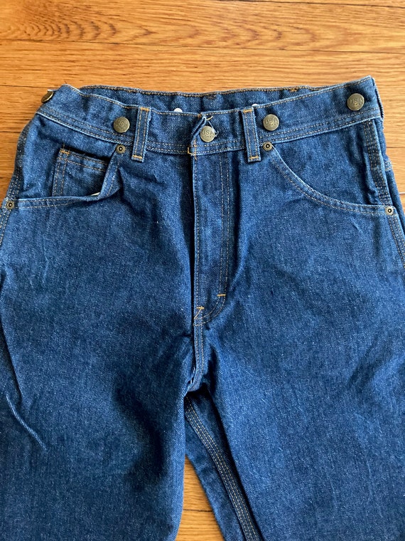 1970s/80s USA Works Denim Carpenter Denim Jeans with … - Gem