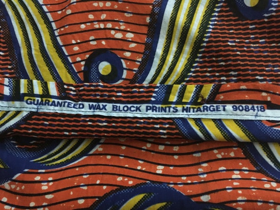 Vintage African Wax Block Print Mens Short Sleeve… - image 9