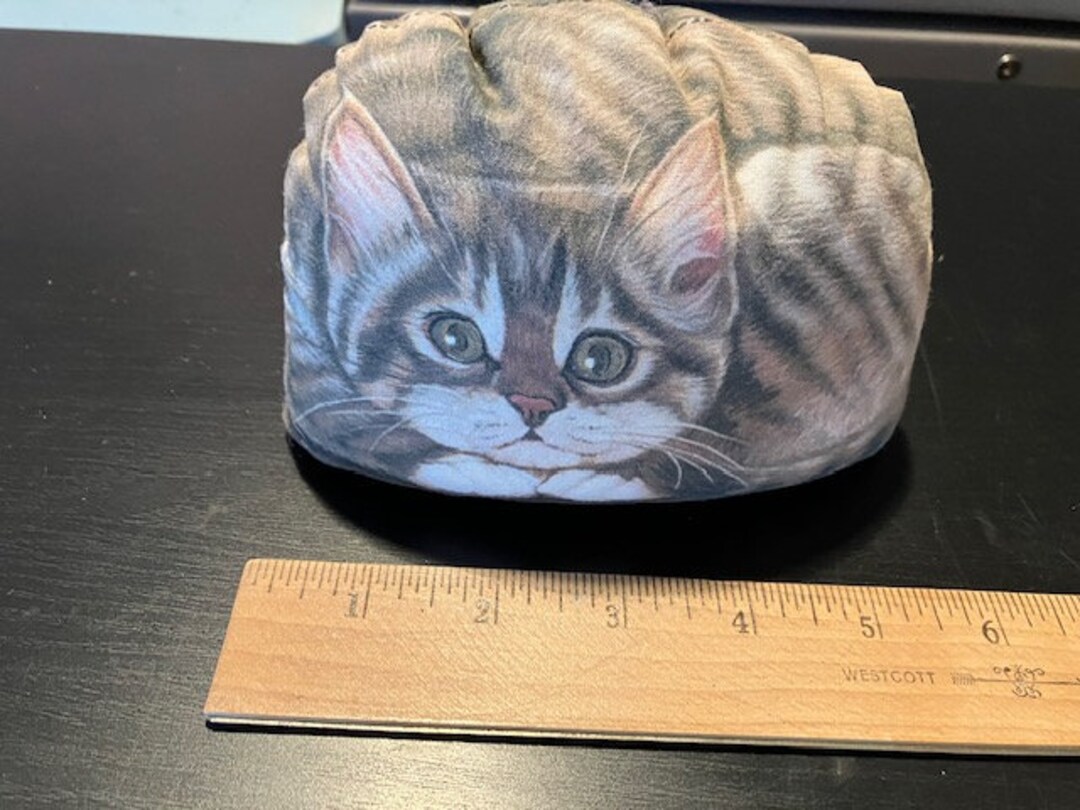 Bean Bag Cat Paper Weight / Shelf Decor / Signed Tabby Etsy