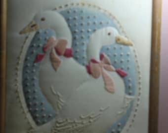 Candlewick & Embroidery - Geese Wall Hanging