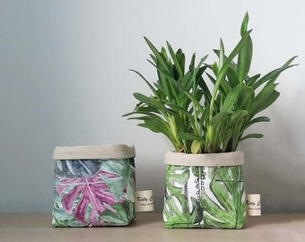 Regalo per la festa della mamma vaso per piante da interno, regalo per la borsa delle piante della mamma, regalo della fioriera in tessuto per lei, regalo della copertina della pianta del vaso per la mamma, regalo per la nonna