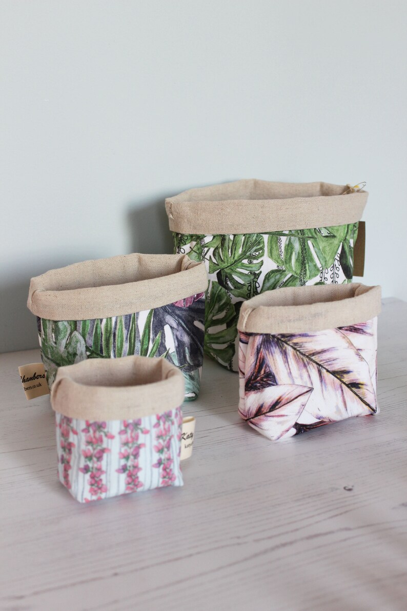 Fabric Indoor Plant Pot succulent planter plant lover gift Etsy