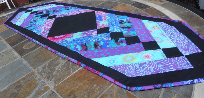 Table Runner French Braid Quilted Bed Runner Housewarming Gift Buffet Runner