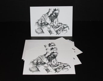 Cards - Full Pieta - Pack of 8 with Envelopes, Story Insert, and Plastic Sleeve