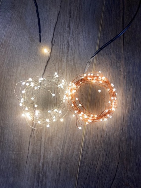 50/100LED Copper Wire Fairy String Lights USB Plug Timer Christmas Party Decor 