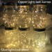10 fairy lights on a short strand - Mason Jar LED Strands,  Wedding Fairy Lights for Centerpiece Decorations, Jars not included. 