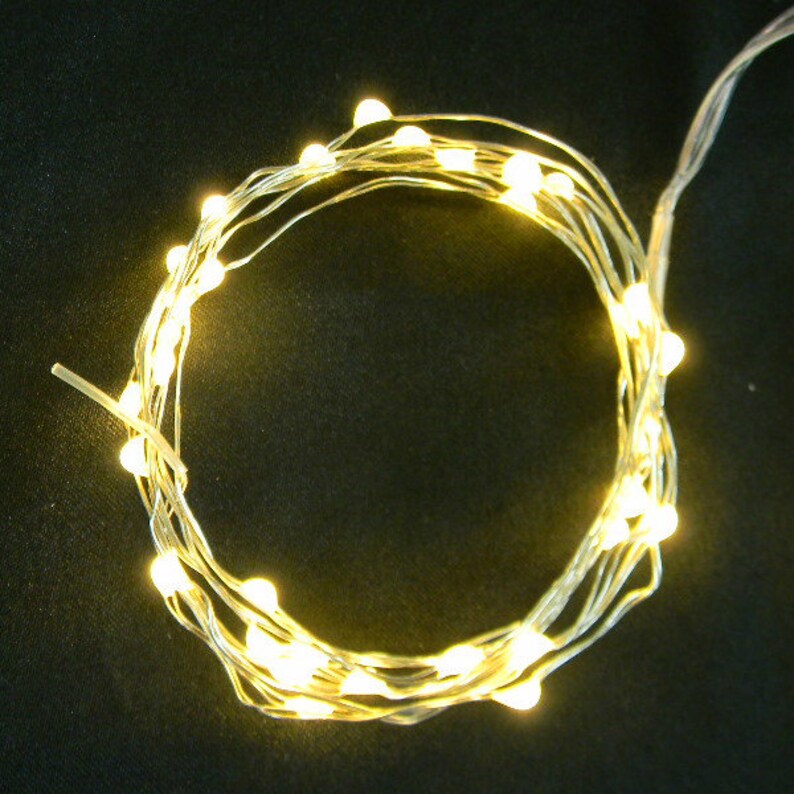 36 Fairy Lights 6.5foot String Light. Copper or Silver Etsy