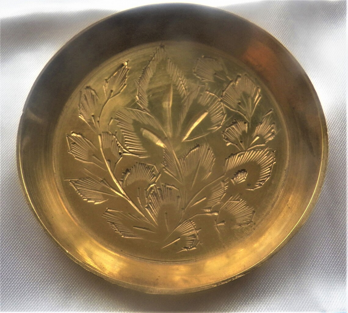 India Brass Trinket Dishes 2 collectibles homedecor India Etsy