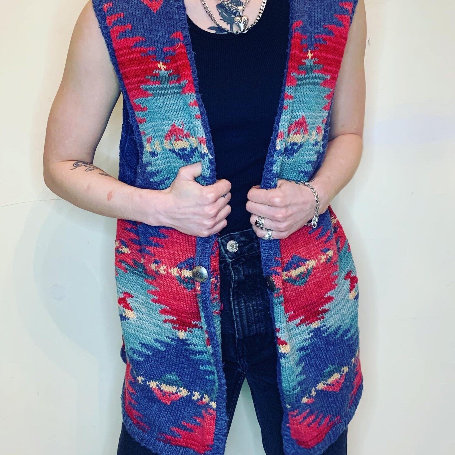 L Ralph Lauren Knit Vest Etsy