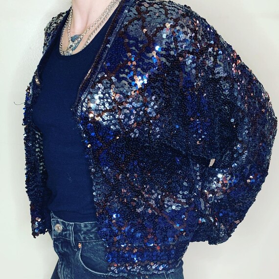 L/ Sequin Cardigan - Etsy Australia