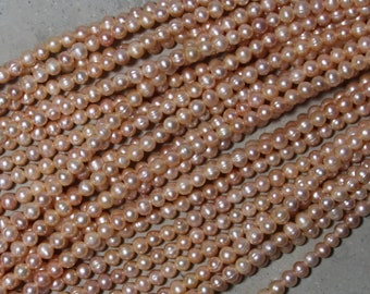 8-9MM #401 natural pink ringed pearls, big hole