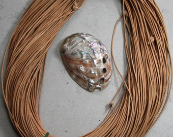 1.5mm natural greek leather cord- 10 meters / 32.5 feet