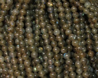 8mm Labradorite Round AA grade large hole beads