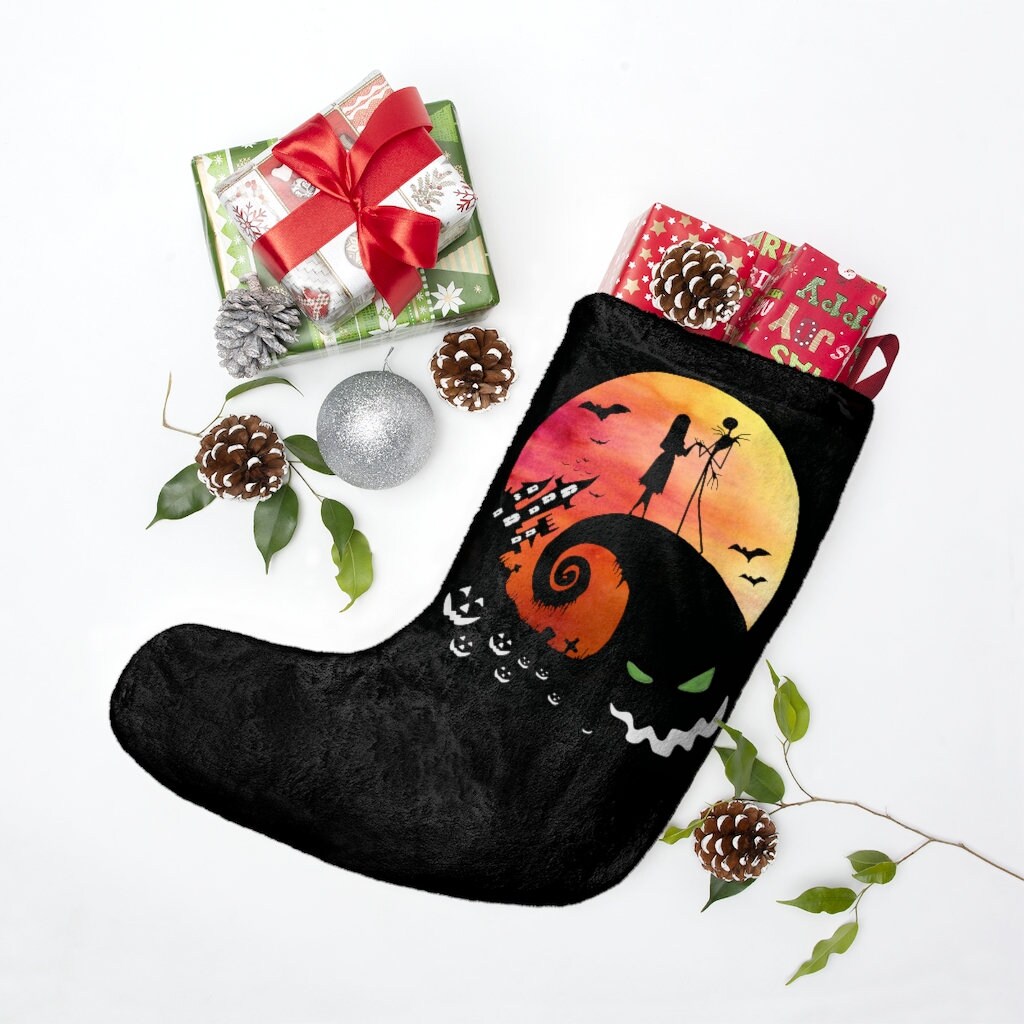 Discover The Nightmare Before Christmas Disney Christmas Stocking, Family Christmas Stocking