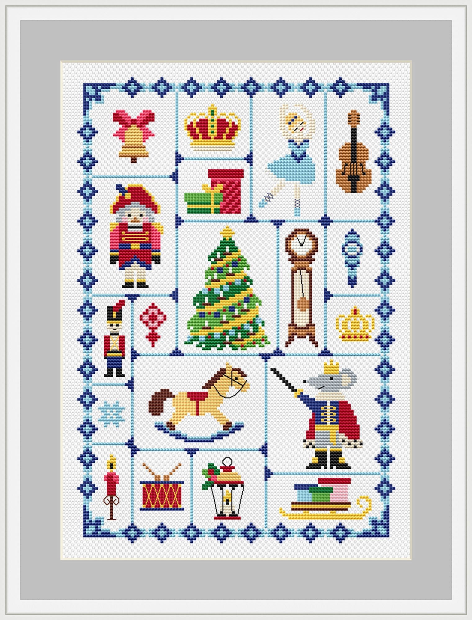 Nutcracker advent calendar for cross stitch pattern Etsy