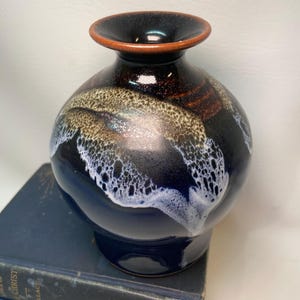 Vintage West Virginia Studio Pottery Gary Shaffer Signed Hand Made Vase