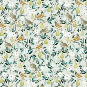 Best in Snow - Clara Jean - Dear Stella - Partridge in a Pear Tree - Holiday Fabric