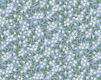 Daphne Floral - Bramble by Rifle Paper Co for Cotton + Steel - Ditsy Metallic Floral Quilting Cotton Fabric