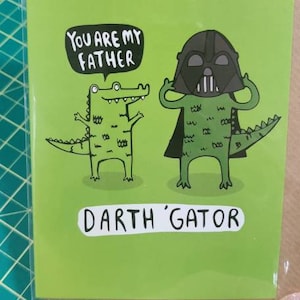 Funny Father's Day Darth Vader Card by Katie Abey