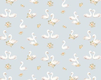 Forest Dreams by Nina Stajner - Dear Stella - Swan Lake - Quilting Cotton Fabric