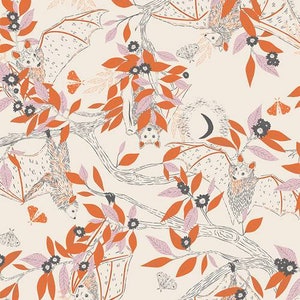 Sweet n' Spookier - Batty Hangout - Art Gallery Fabrics Quilting Cotton - by the Half Yard - IN STOCK