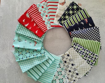 Bonnie and Camille - Daysail Fat Quarter Bundle from Moda Fabrics - 20 piece collection of rare out of print quilting cotton