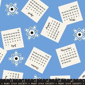 Tomato Tomahto: Calendar in Lindley Blue Tomato Tomahto: Calendar in Lindley Blue