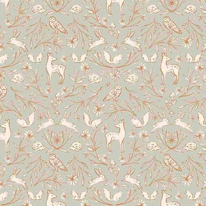 Wood You be Mine from Dear Stella - Woodland Toile - by the Half Yard - Woodland Quilting Cotton