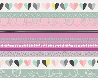 Playing Pop by AGF Studios - Clueless Hearts Passion - Art Gallery - BmAbstract Heart Quilting Cotton