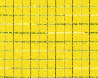 Spring Shimmer by Jennifer Dampou - Robert Kaufman - Plaid in Yellow
