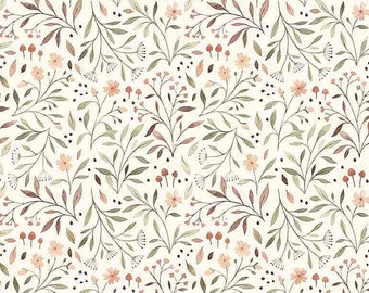 Little Fawn and Friends by Nina Stajner - Dear Stella - Flora Quilting Cotton Fabric