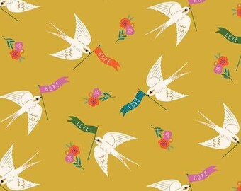 Good Vibes - Dashwood Studios - Dove Peace - Quilting Cotton Fabric