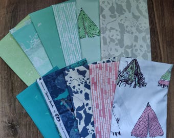 Pandalicious by Katarina Roccella for Art Gallery Half Yard bundle 11 piece collection rare out of print quilting cotton