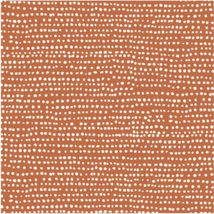 May include: A seamless pattern with a terracotta background and white polka dots.