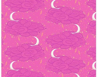 Storm Clouds - Nightshade Deja Vu by Tula Pink for Free Spirit Fabrics - Halloween Witch Quilting Cotton Fabric