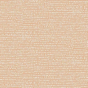 May include: A beige background featuring a pattern of small, white, irregular dots arranged in horizontal lines. The dots vary in size and density, creating a textured appearance. The overall effect is a subtle, organic design.