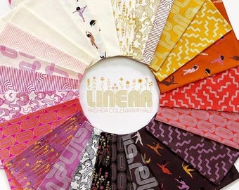 Linear by Rashida Coleman Hale - Fat Eighth Bundle - Ruby Star Society - 25 piece full collection quilting cotton