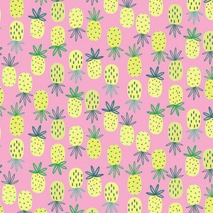 Je suis prêt et je le sais - Ananas en fandango - Rae Ritchie - Dear Stella - Tissu en coton matelassé de qualité