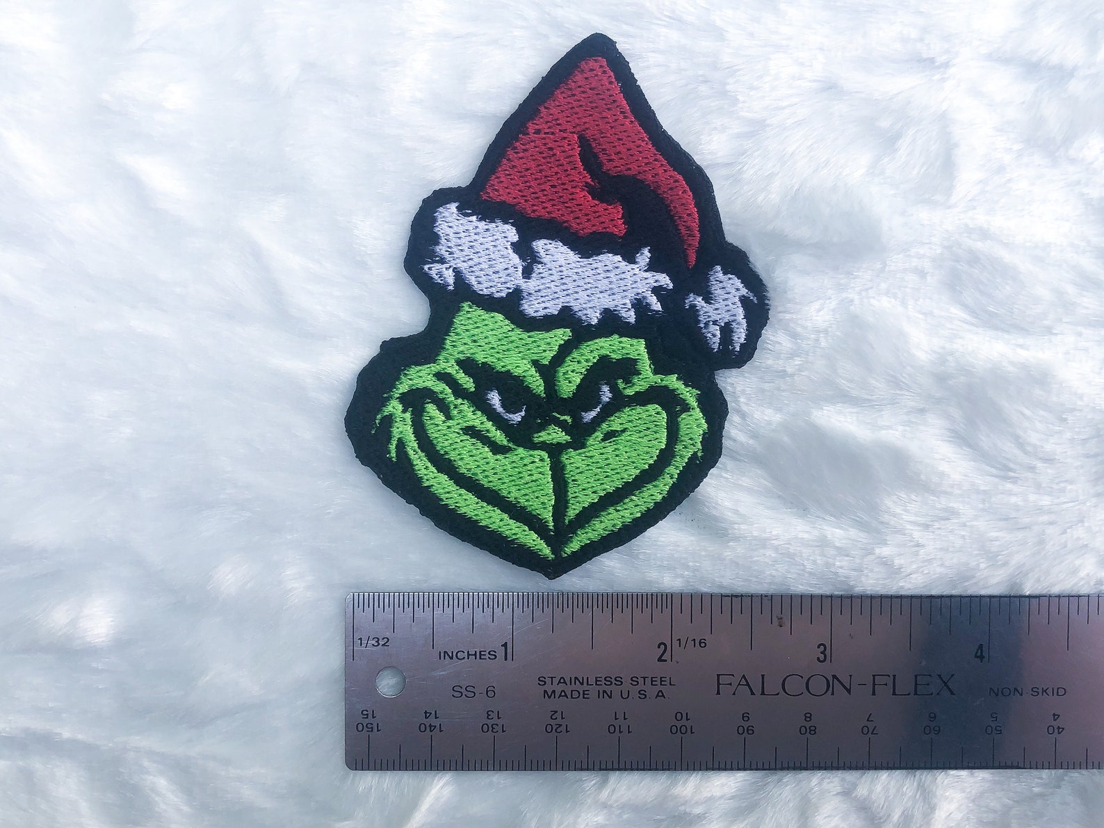 The Grinch Christmas Iron On Patch Etsy