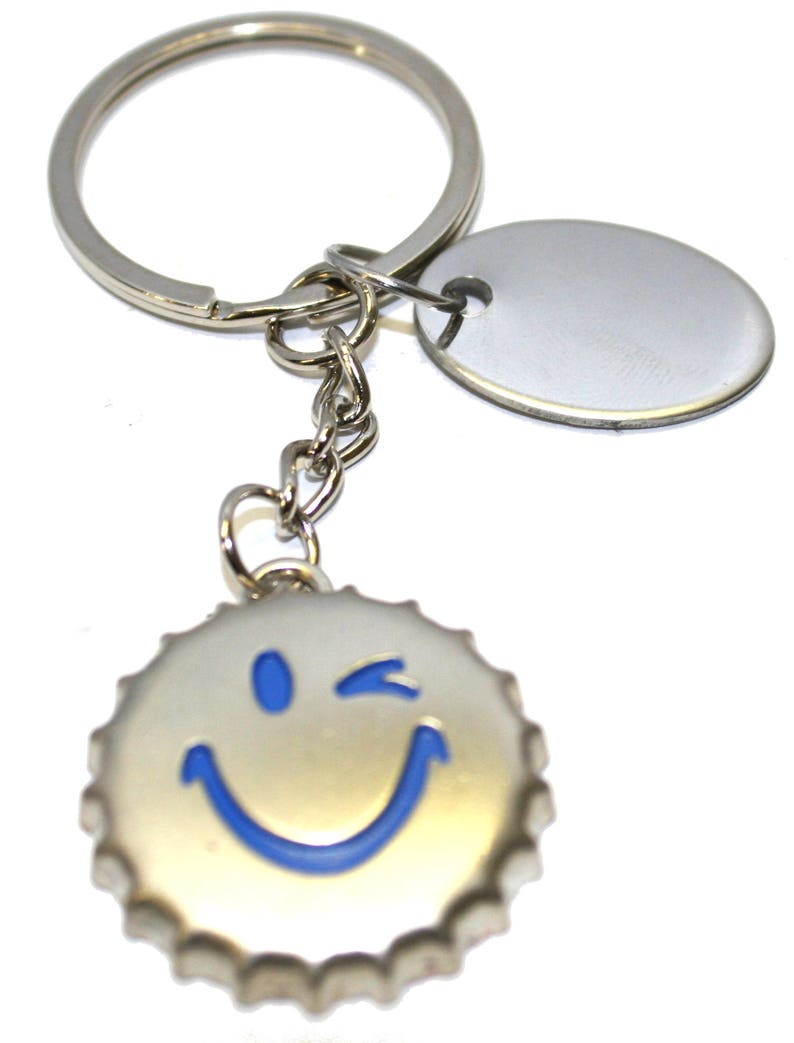 personalised metal large foot keyring in gift pouch BR569 Engraved
