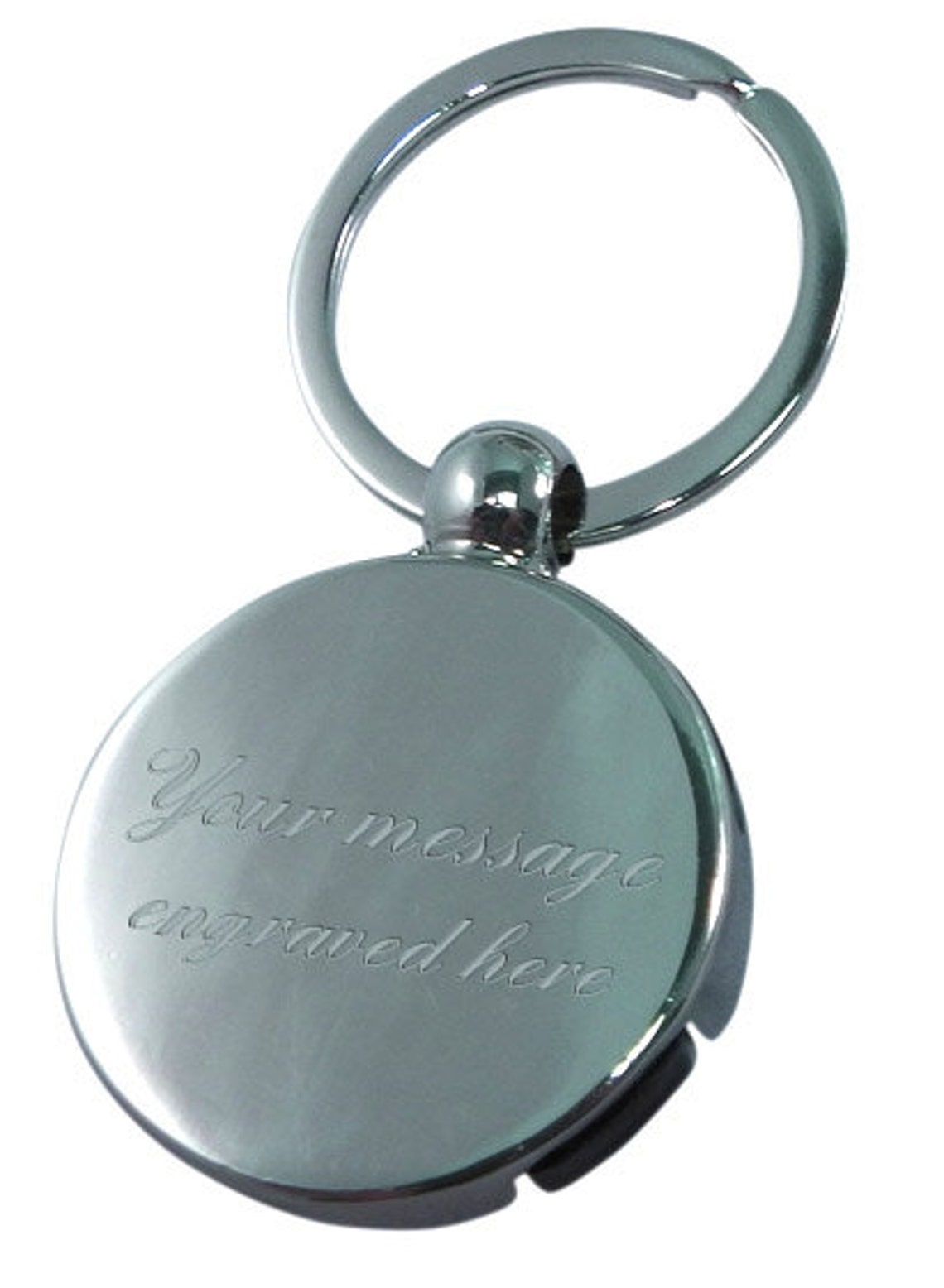 Round Compass Key Ring Engraved / Personalised With Gift Etsy UK