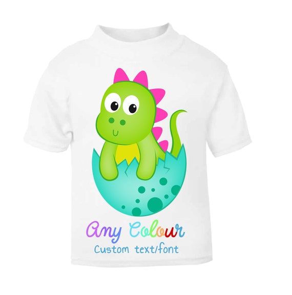 Camiseta de huevo de dinosaurio para niños personalizada con - México