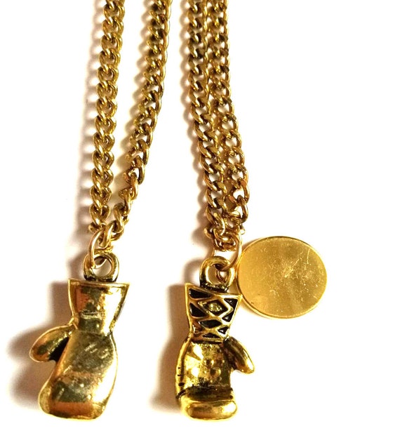 Gold Boxing Gloves Necklace - PRO FIGHT SHOP